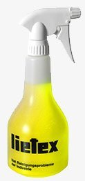 Lietex Glasfreiniger und Reinigungsmittel in Sprühflasche